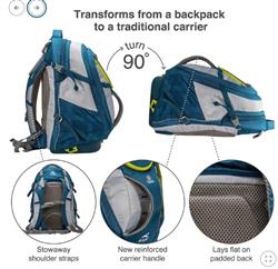 Kurgo G-Train K9 Dog Carrier Backpack - INK BLUE